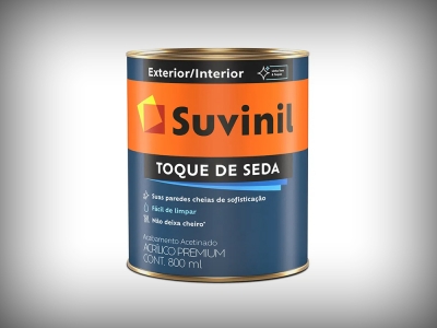 Tinta Acrlica Suvinil Acetinado Toque de Seda - Cores - 3,6 Litros